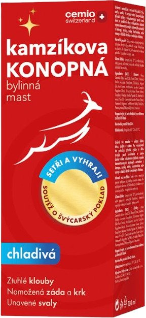 CEMIO Kamzíkova konopná mast chladivá 200 ml