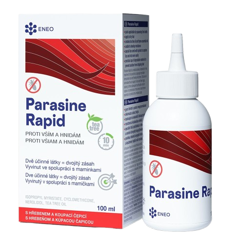 ENEO Parasine Rapid + hřeben a čepice 100 ml
