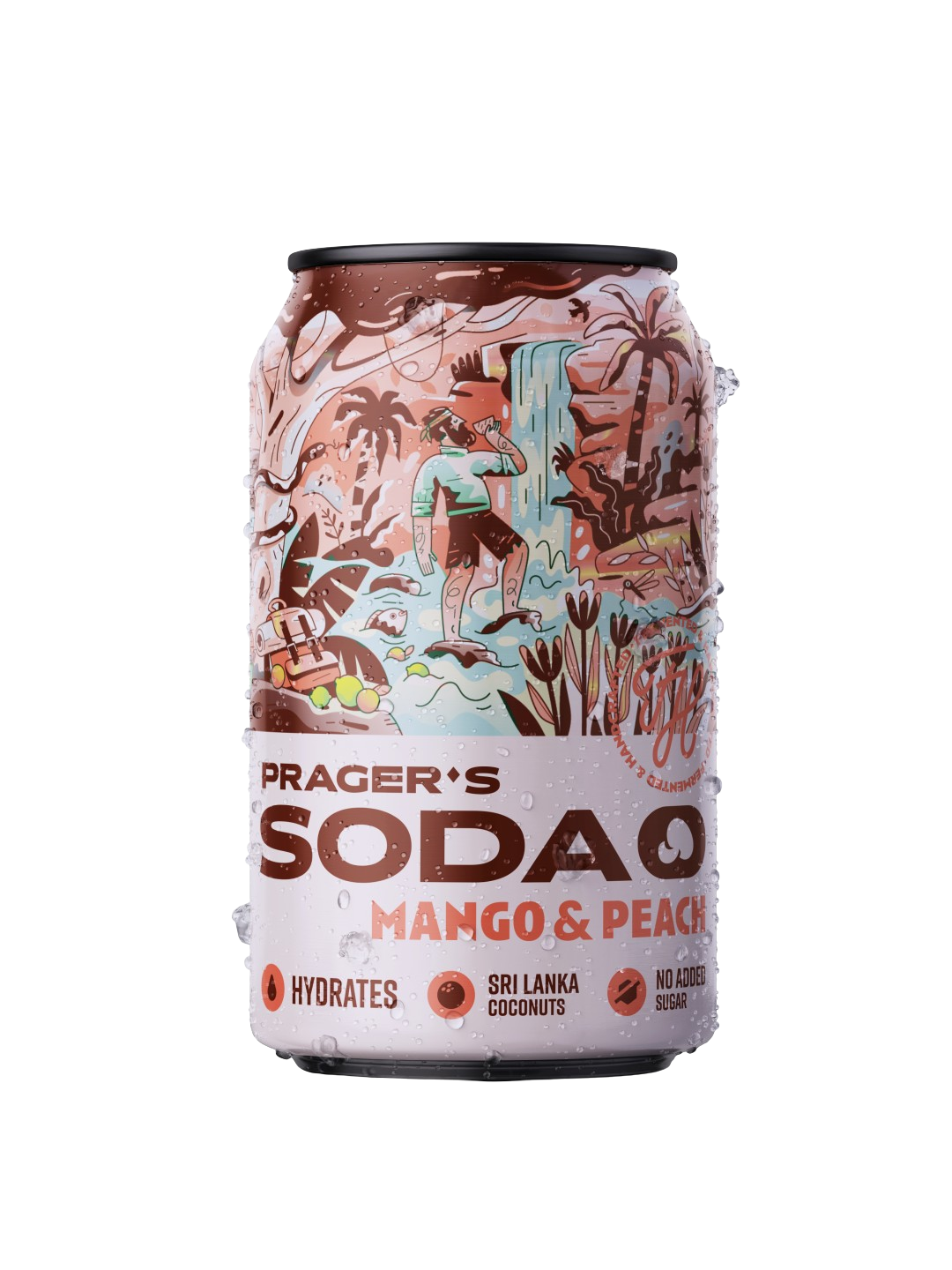 PRAGER'S Soda Mango&Peach 330 ml