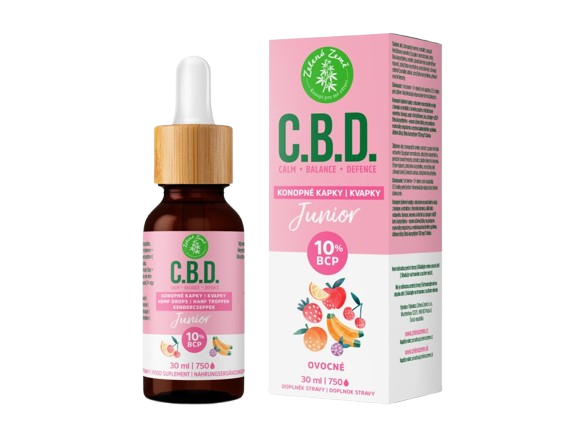 ZELENÁ ZEMĚ C.B.D. Konopné kapky s BCP Junior 30 ml