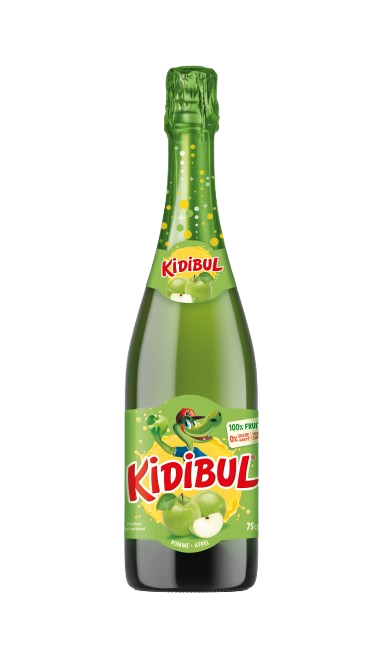 KIDIBUL Dětský šumivý nápoj - 100% Jablko 750 ml