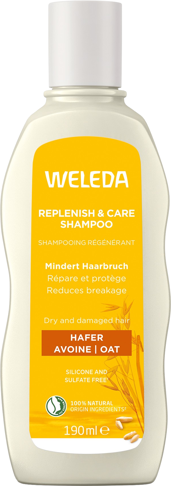 Weleda Ovesný regenerační šampón pro suché a poškozené vlasy 190 ml