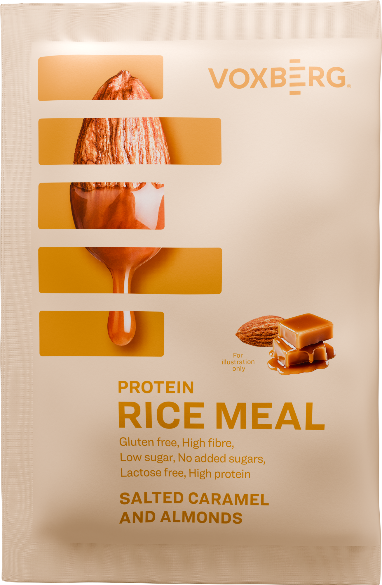 VOXBERG Protein Rice Meal Slaný karamel mandle 60 g