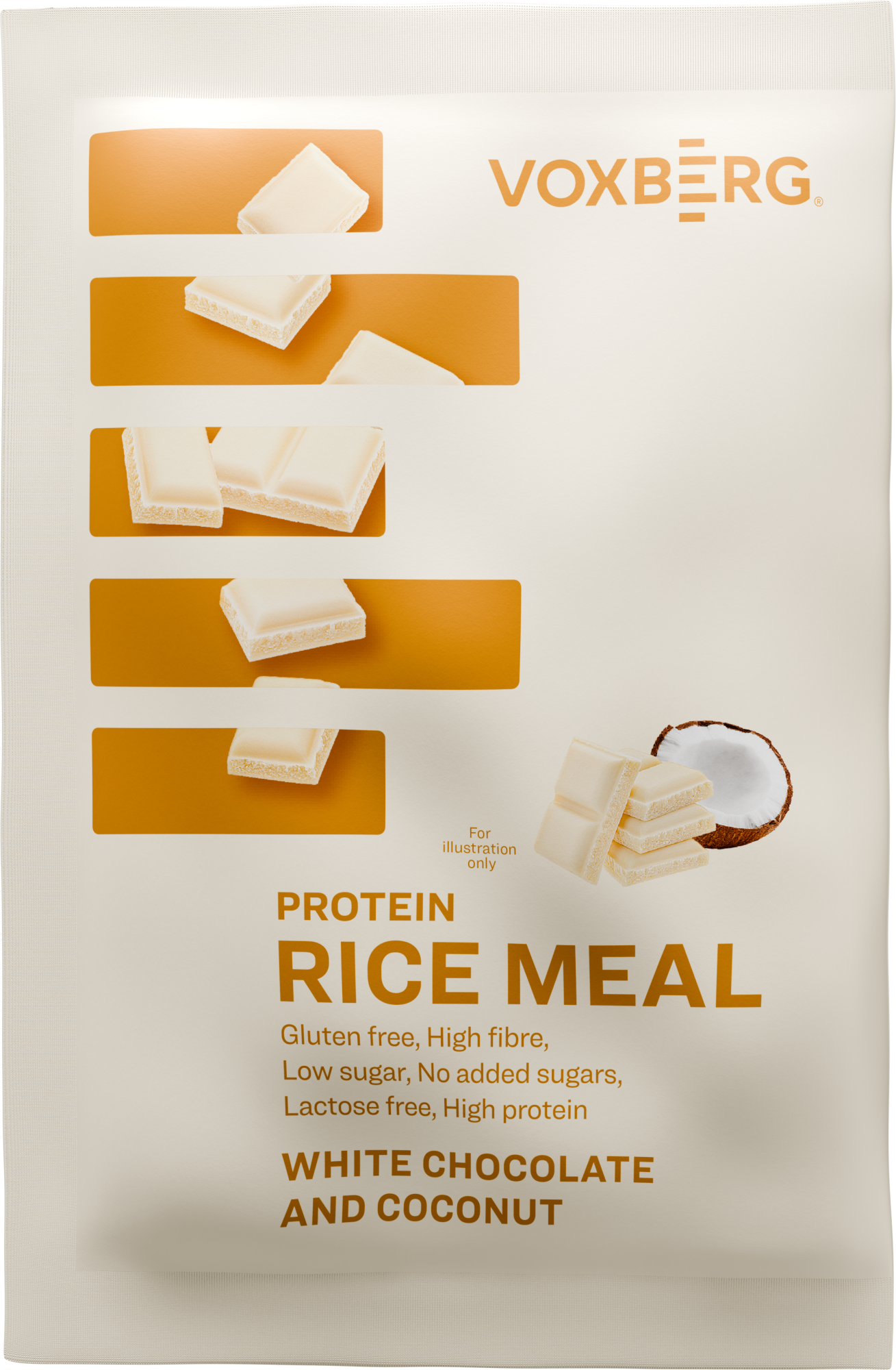 VOXBERG Protein Rice Meal Bílá čokoláda kokos 60 g