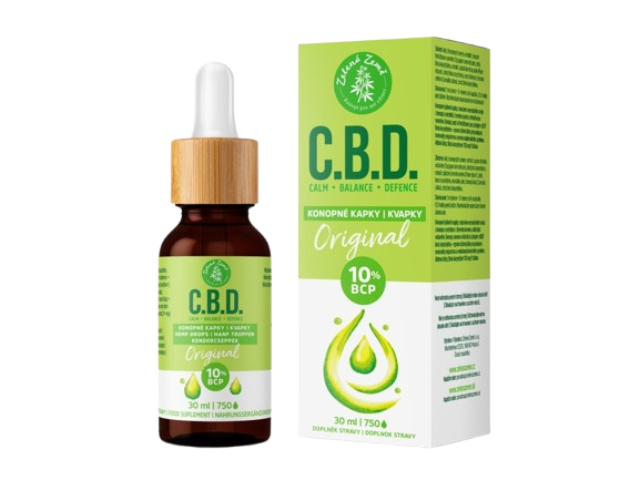 ZELENÁ ZEMĚ C.B.D. Konopné kapky s BCP Original 30 ml