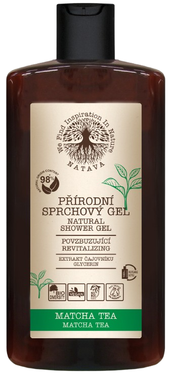 NATAVA Sprchový gél Matcha Tea 250 ml