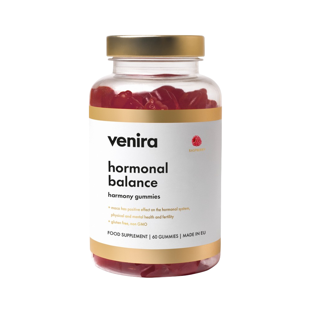 VENIRA hormonal balance - medvídci pro hormonální rovnováhu malina 60 ks