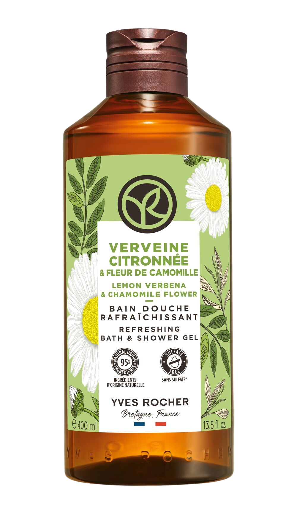 YVES ROCHER Verveine Citronnée, Sprchový gel Verbena & heřmánek 400 ml