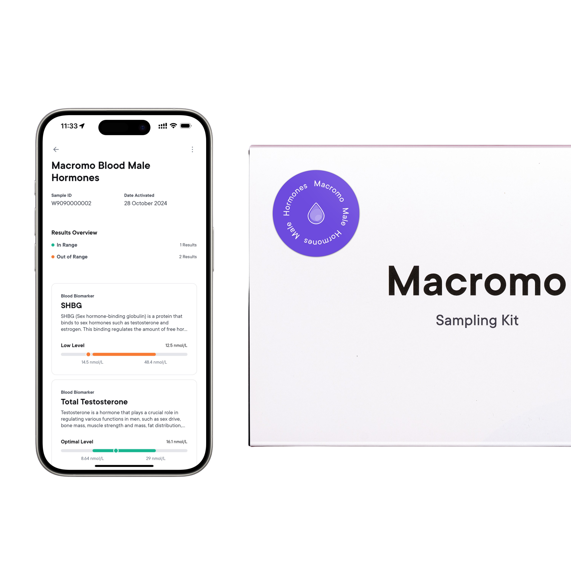 MACROMO krevní test Mužské hormony