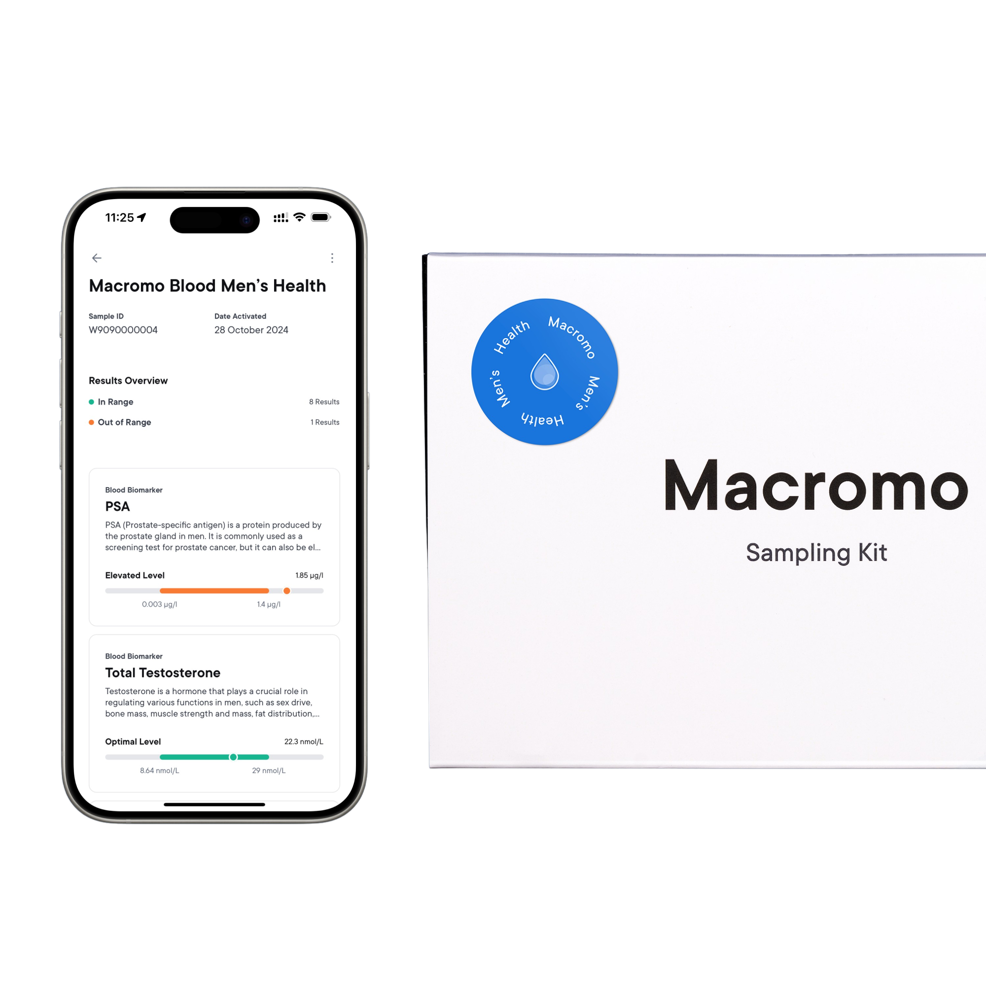 MACROMO krevní test Mužské zdraví