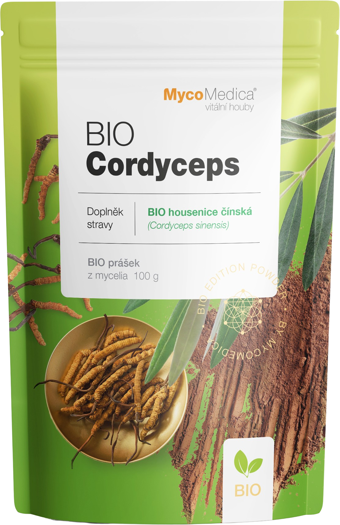 MYCOMEDICA Cordyceps militaris prášek BIO 100 g