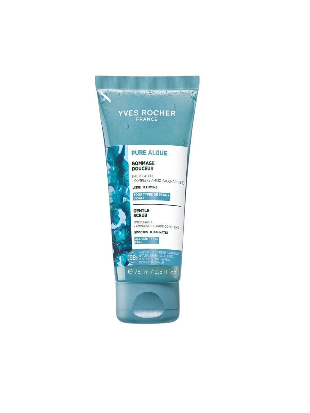 YVES ROCHER Pure Algue, Jemný peeling 75 ml