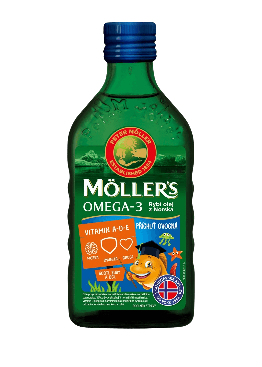 Möllers Omega 3 Ovocná příchuť 250 ml