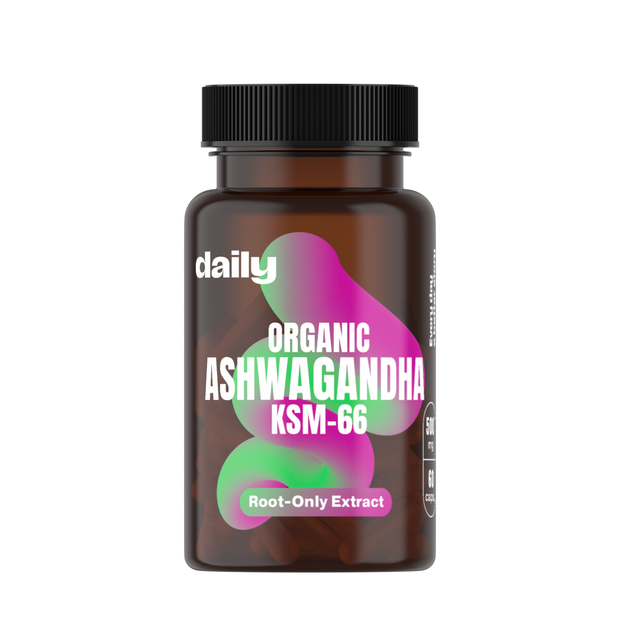 DAILY Organic Ashwagandha KSM-66 60 kapslí