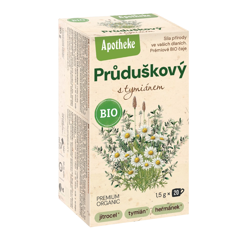 APOTHEKE BIO čaj průduškový s tymiánem 20 x 1.5 g