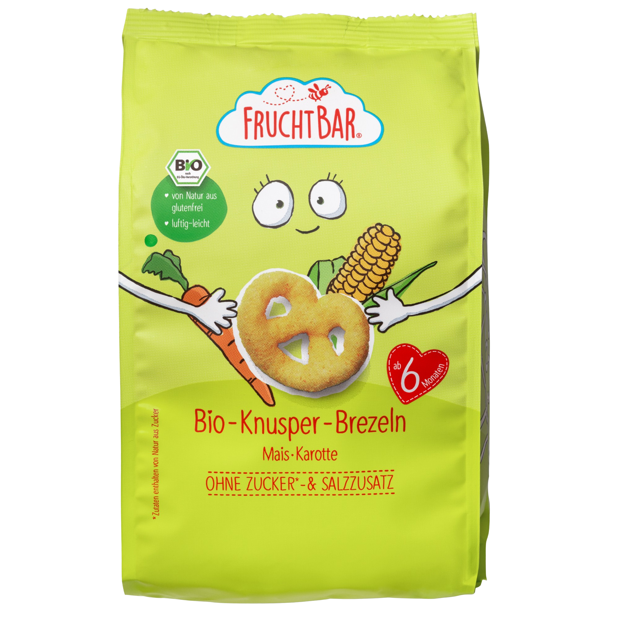 FRUCHTBAR BIO Praclíky s kukuricou a mrkvou 25 g