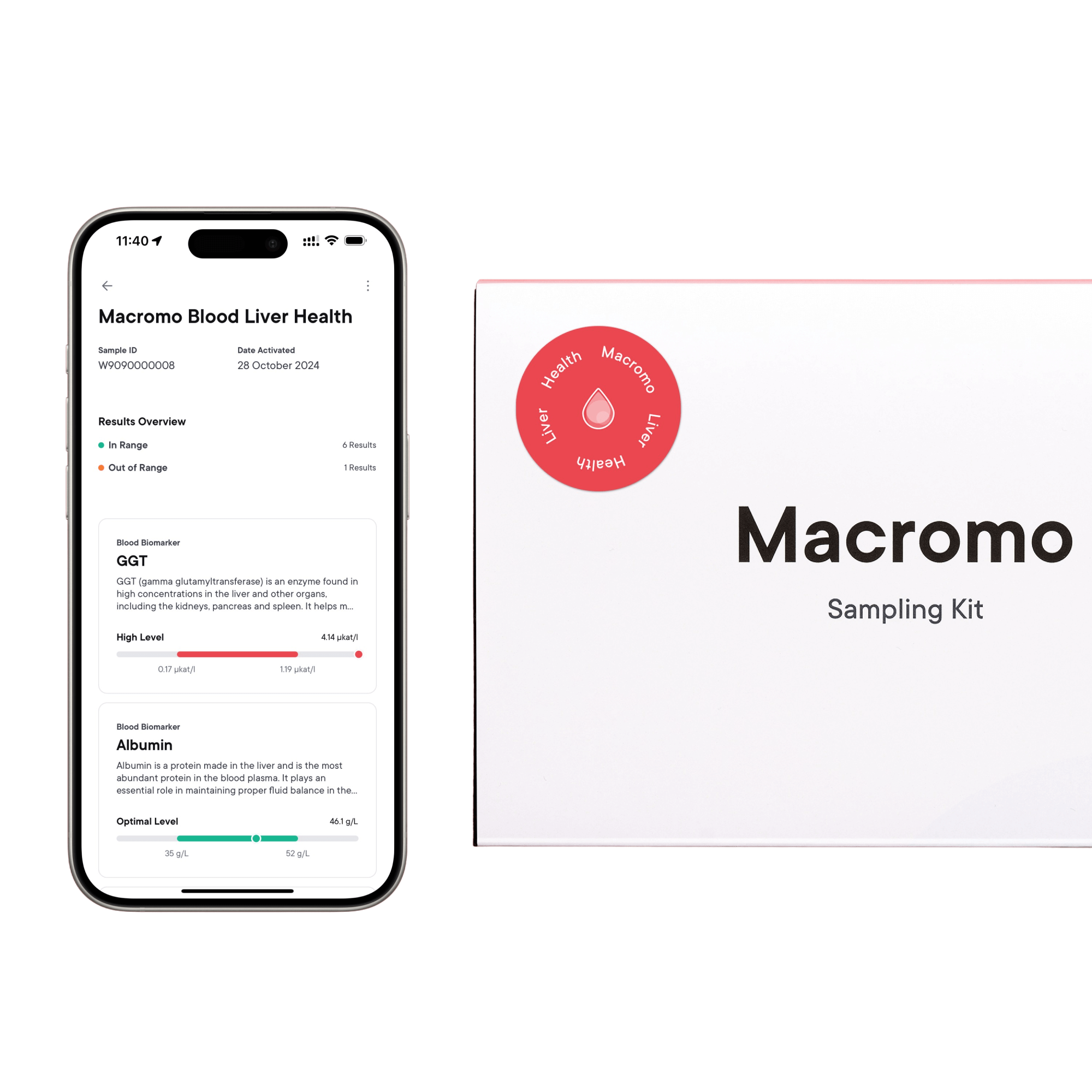 MACROMO Krevní test Zdravá játra