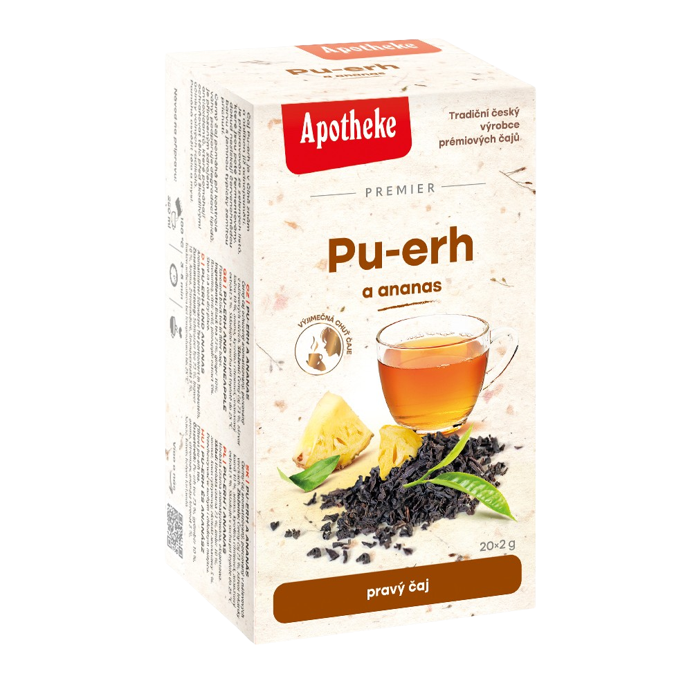 APOTHEKE čaj Pu-erh a ananas 20 x 2 g