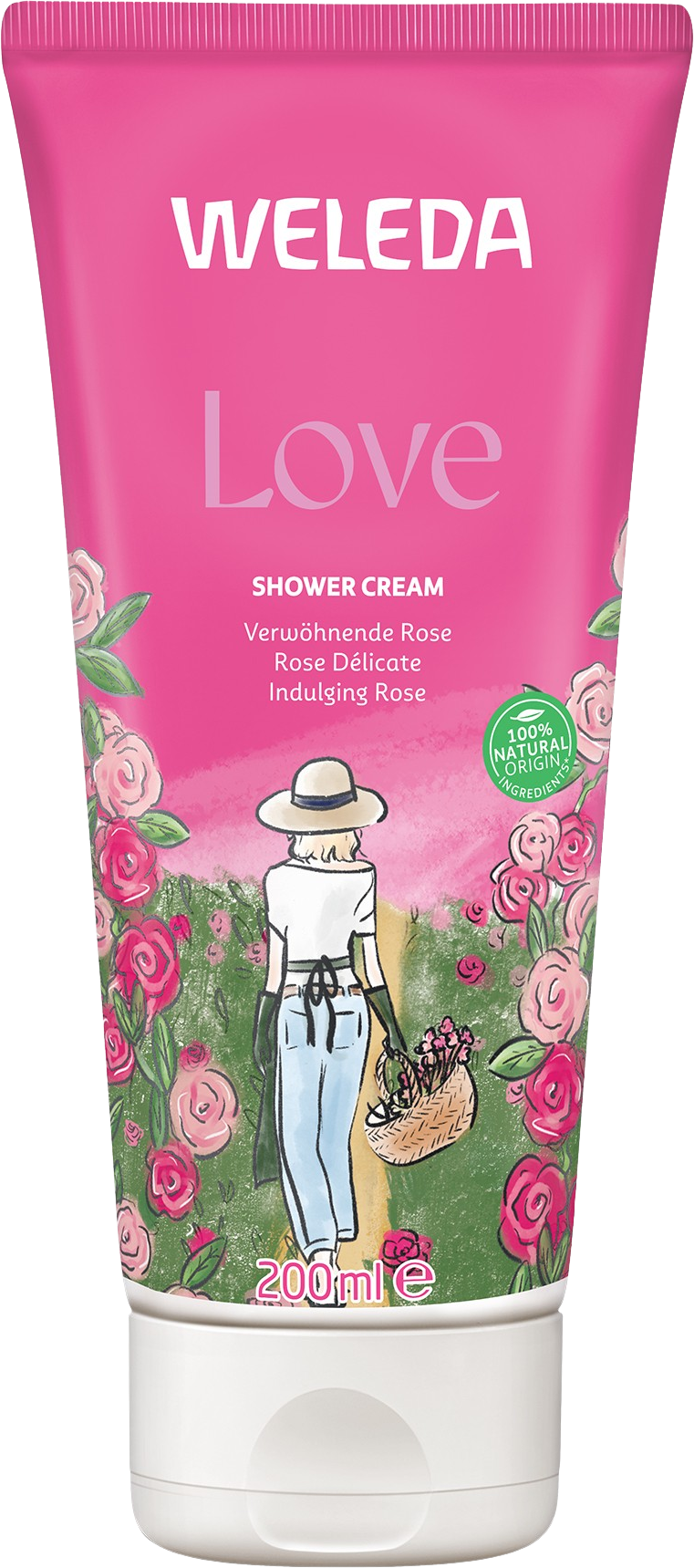 WELEDA LOVE Růžový sprchový krém 200 ml