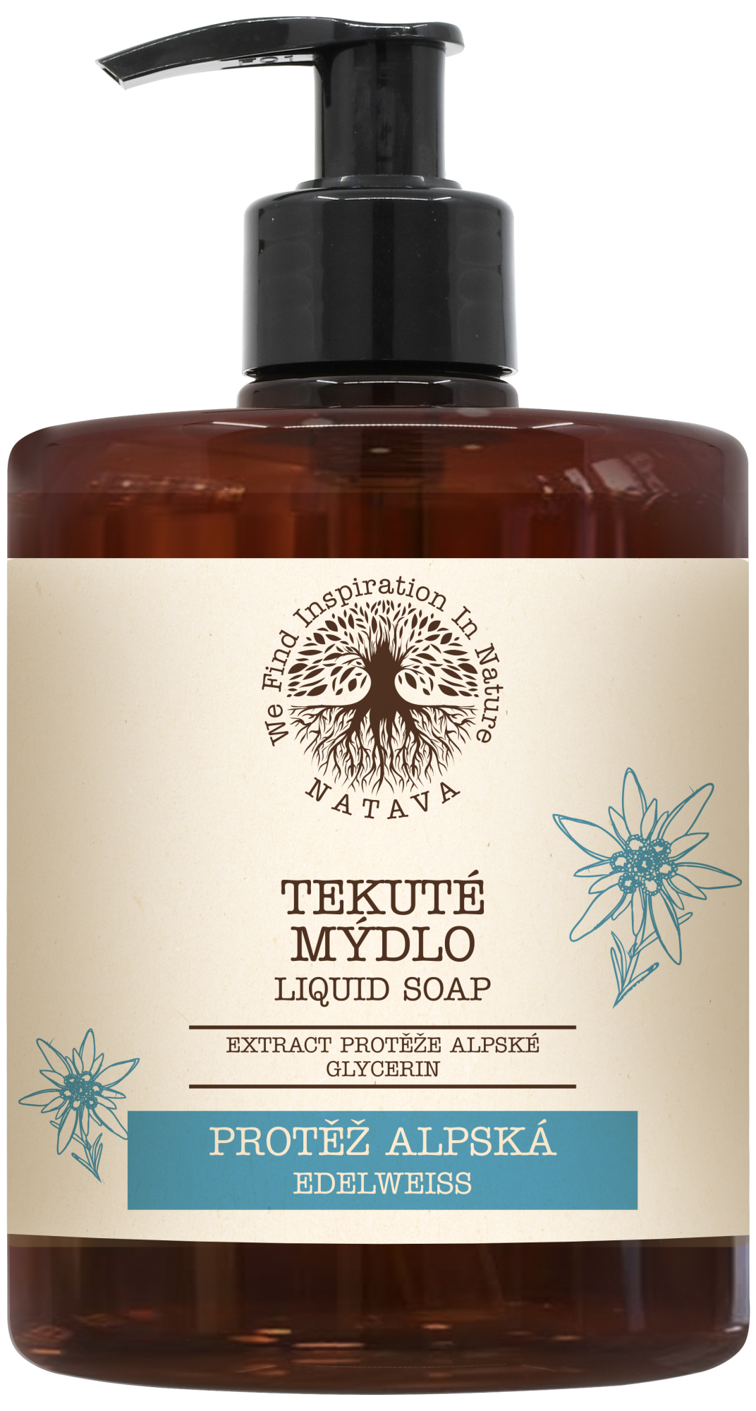 NATAVA Tekuté mýdlo Protěž Alpská 500 ml