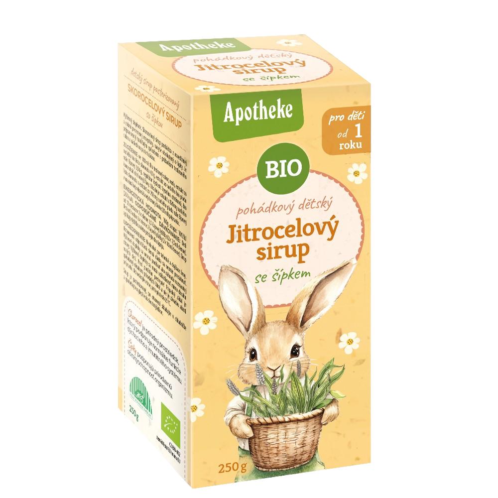 Apotheke Sirup detský Skorocelový so šípkom BIO 250 g