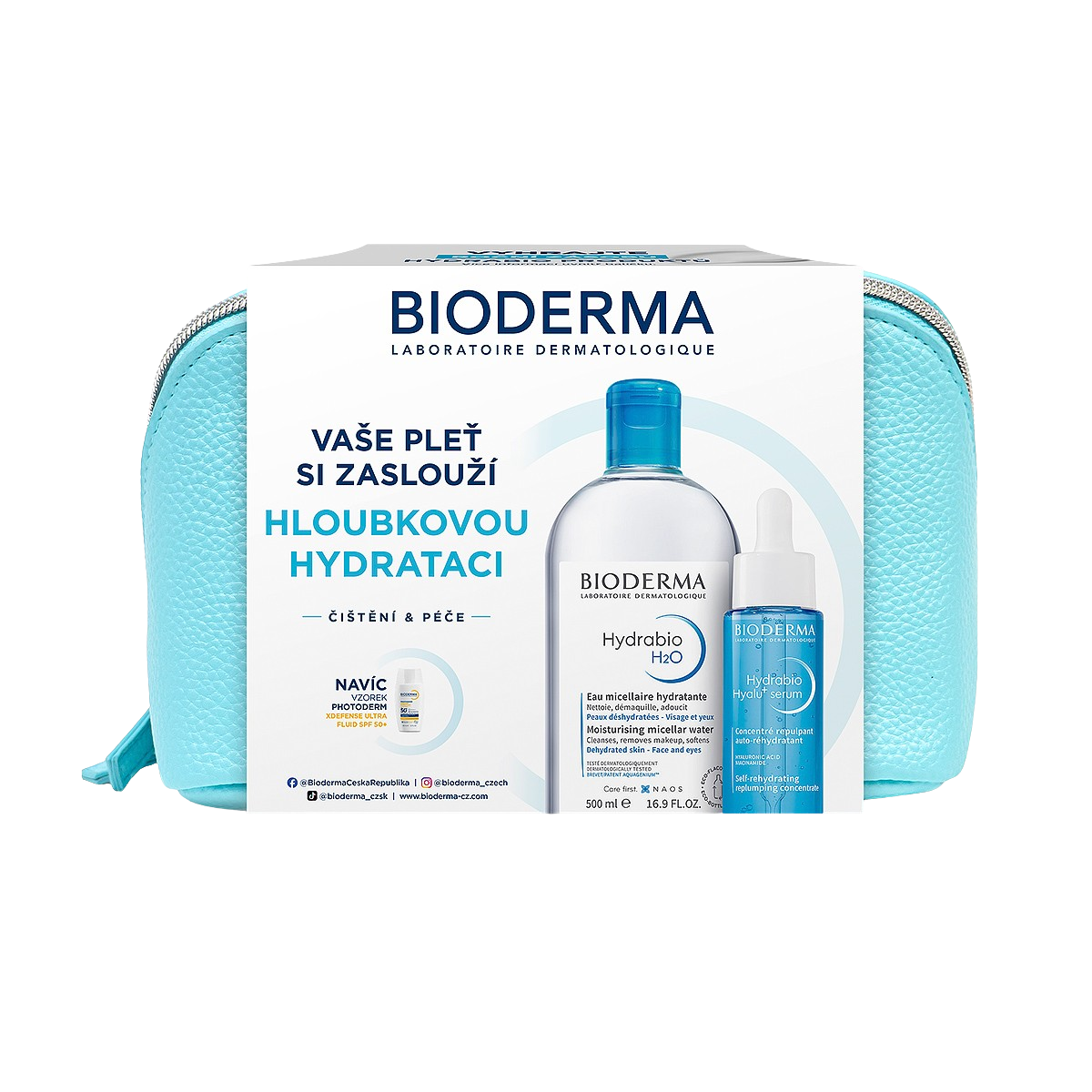 Fotografie BIODERMA Hydrabio Dárkový balíček pro dehydratovanou pleť a vrásky