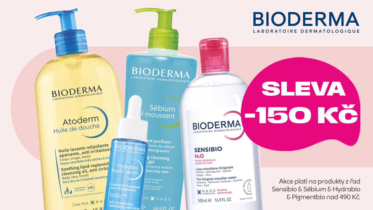Bioderma se slevou 150 Kč