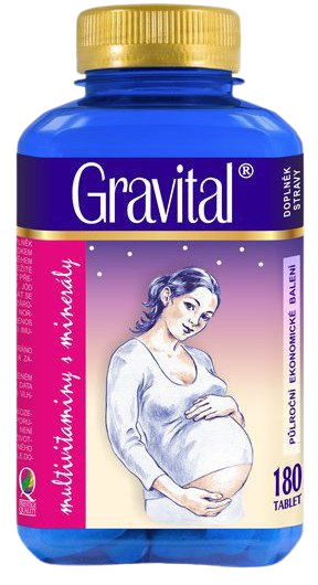 VITAHARMONY Gravital pro těhotné a kojící ženy 180 tablet