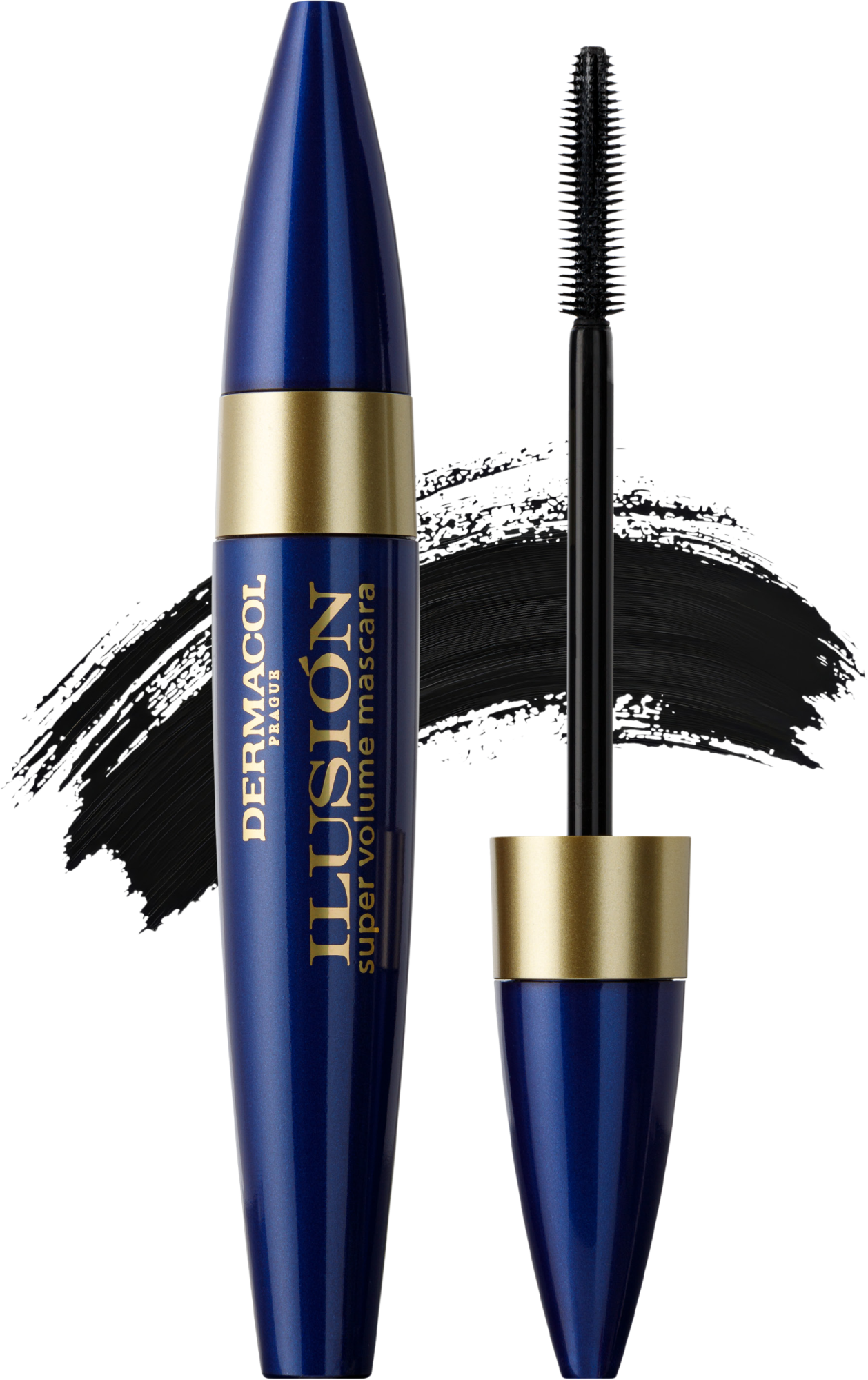 DERMACOL Řasenka llusión černá 01, 11 ml