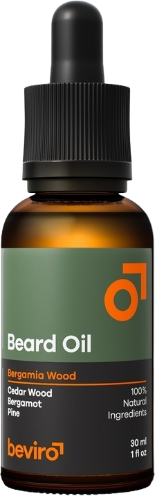 BEVIRO Pečující olej na vousy s vůní Bergamia Wood 30 ml