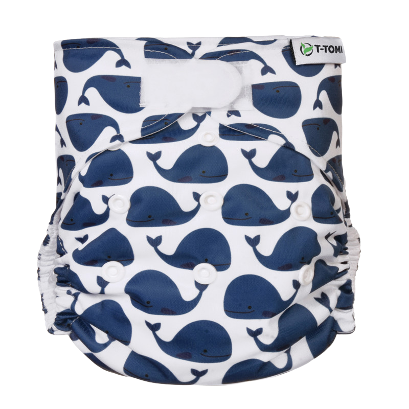 T-TOMI Plena kapsová, typ AIO - suchý zip, 3-15kg, Whales