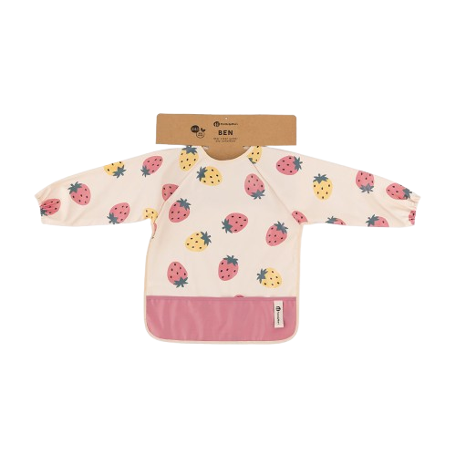 PETITE&MARS Bryndák s dlouhým rukávem - Ben Beige Strawberies