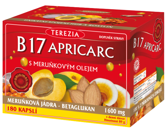 TEREZIA B17 Apricarc s meruňkovým olejem 180 kapslí