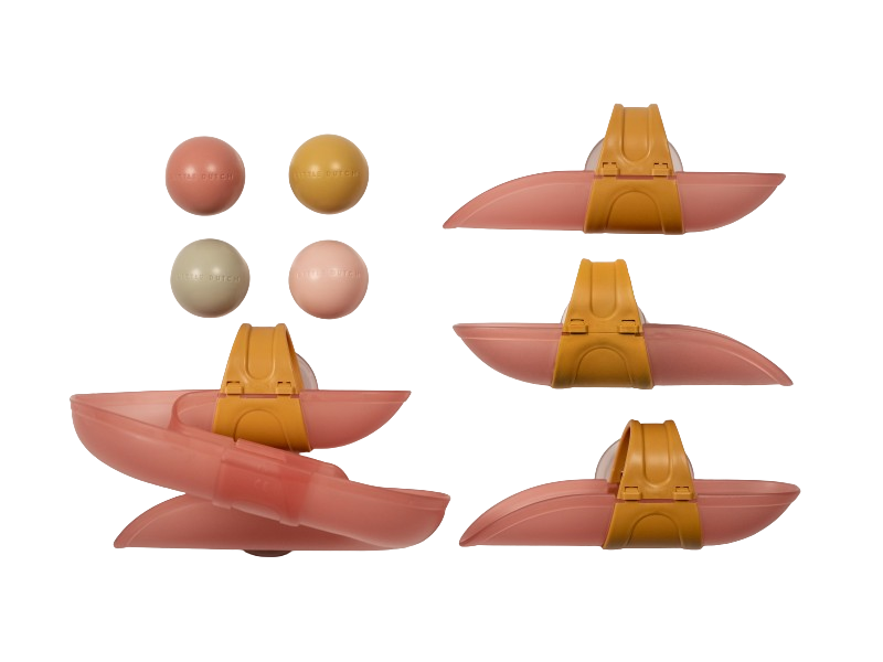 LITTLE DUTCH Dráha kuličková do vany Pink 10m+