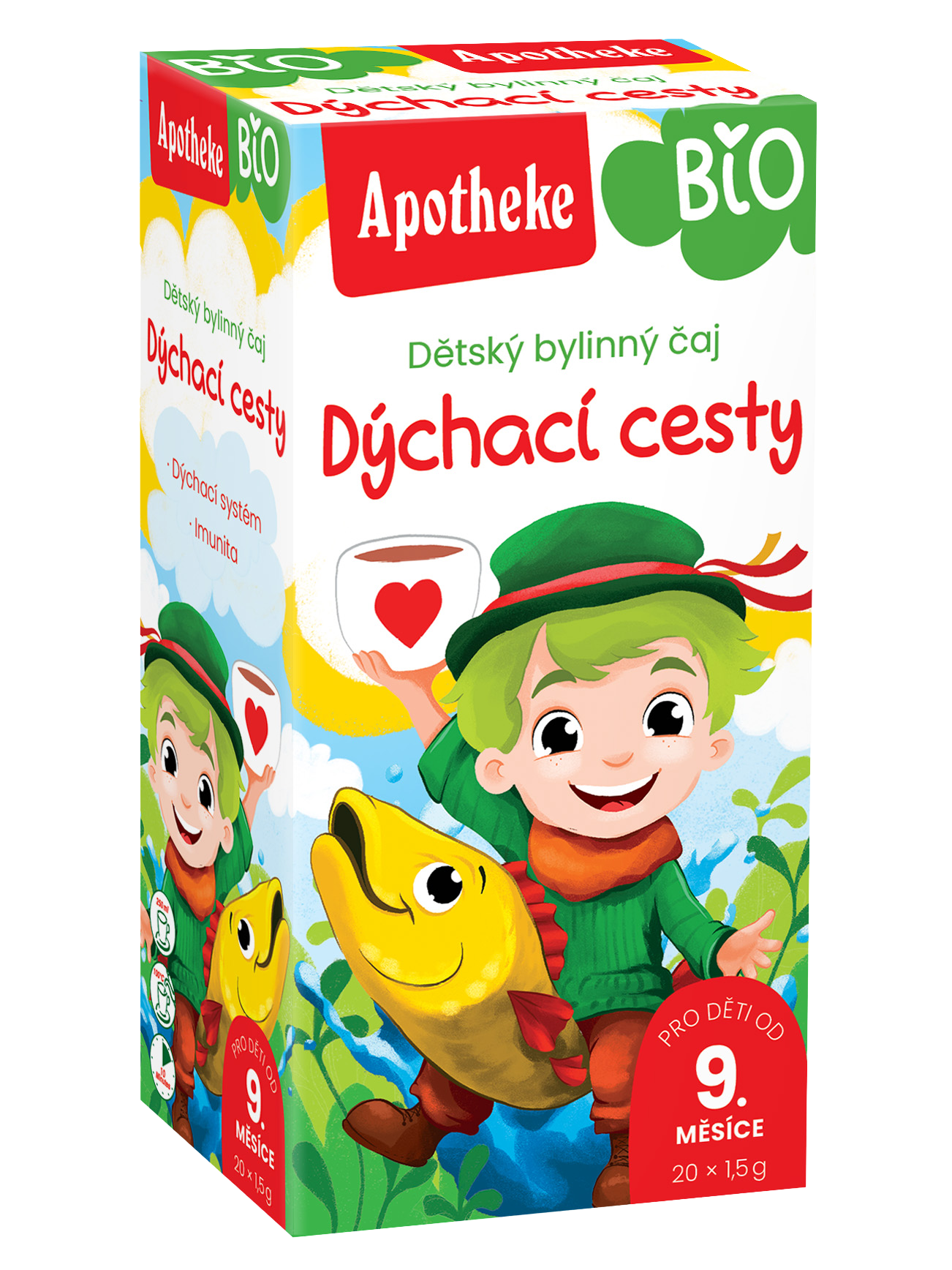 Apotheke Dětský čaj na dýchací cesty BIO 20 ks