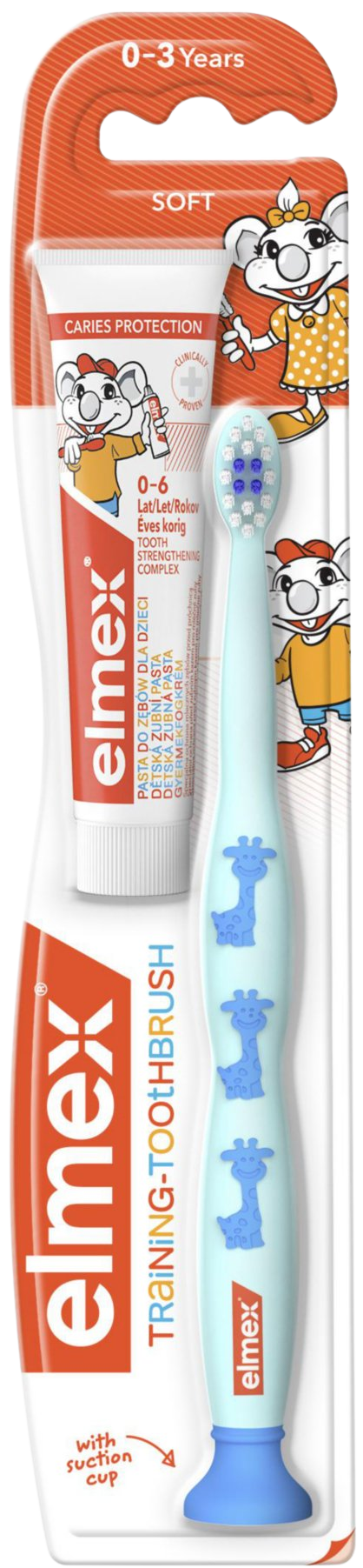 ELMEX Kids cvičný zubní kartáček pro děti ve věku 0-3 let