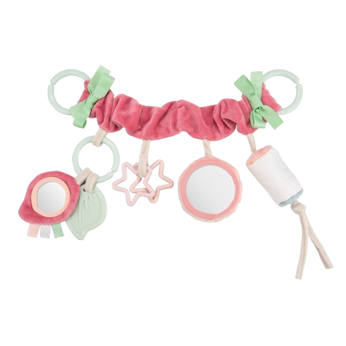 Canpol babies Závěsná hračka na kočárek/autosedačku PASTEL FRIENDS růžová
