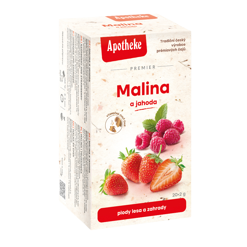 Apotheke Malina + Jahoda s echinaceou čaj 20 x 2 g
