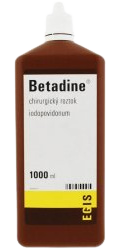 BETADINE chirurgická tekutina (H) 1000 ml