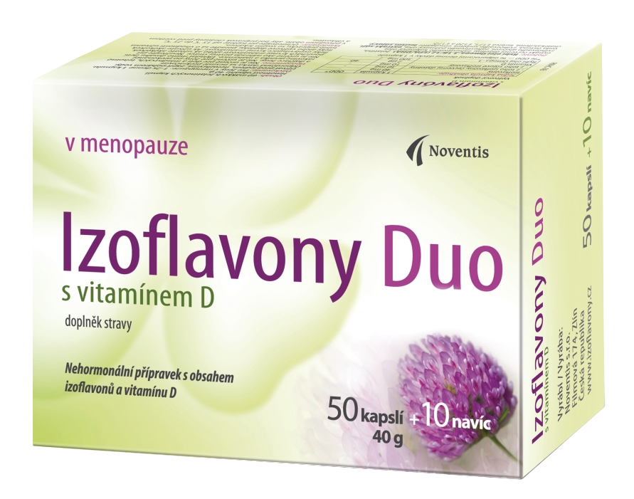 NOVENTIS Izoflavony Duo s vitamínem D 60 kapslí