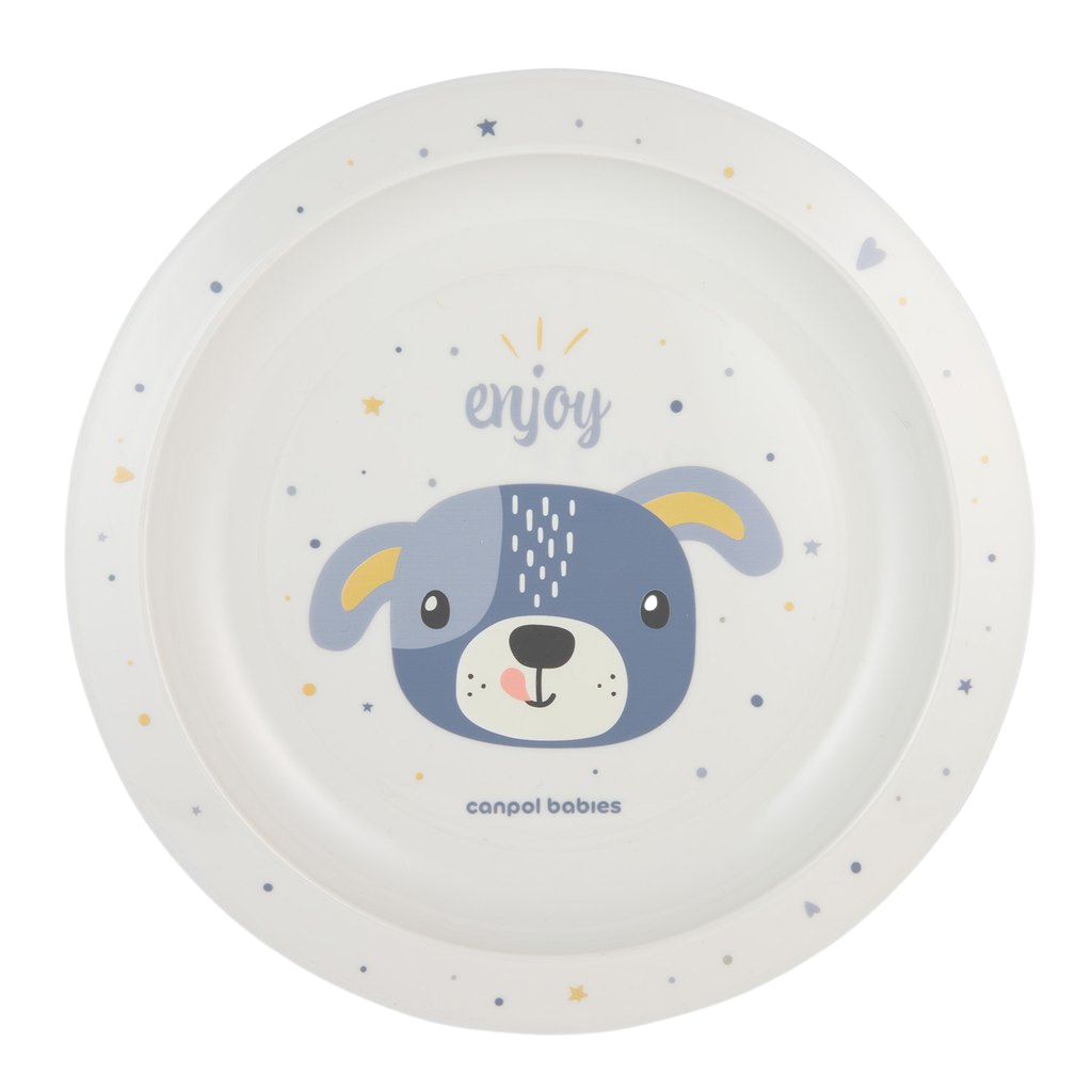 CANPOL BABIES Talíř plastový Cute animals - pejsek