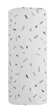 T-TOMI Velká bavlněná Tetra osuška, grey lines / šedé čárky, 120 x 120 cm