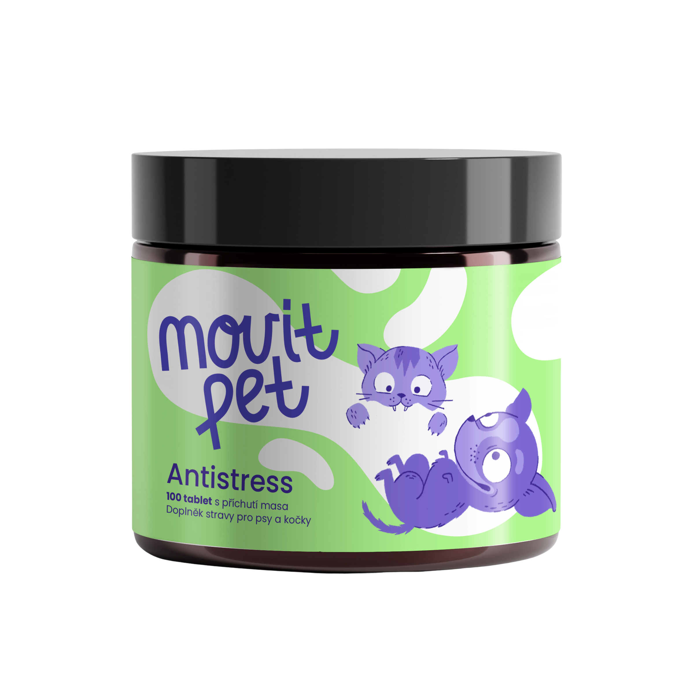 MOVIT ENERGY PET Antistress s příchutí masa 100 tablet