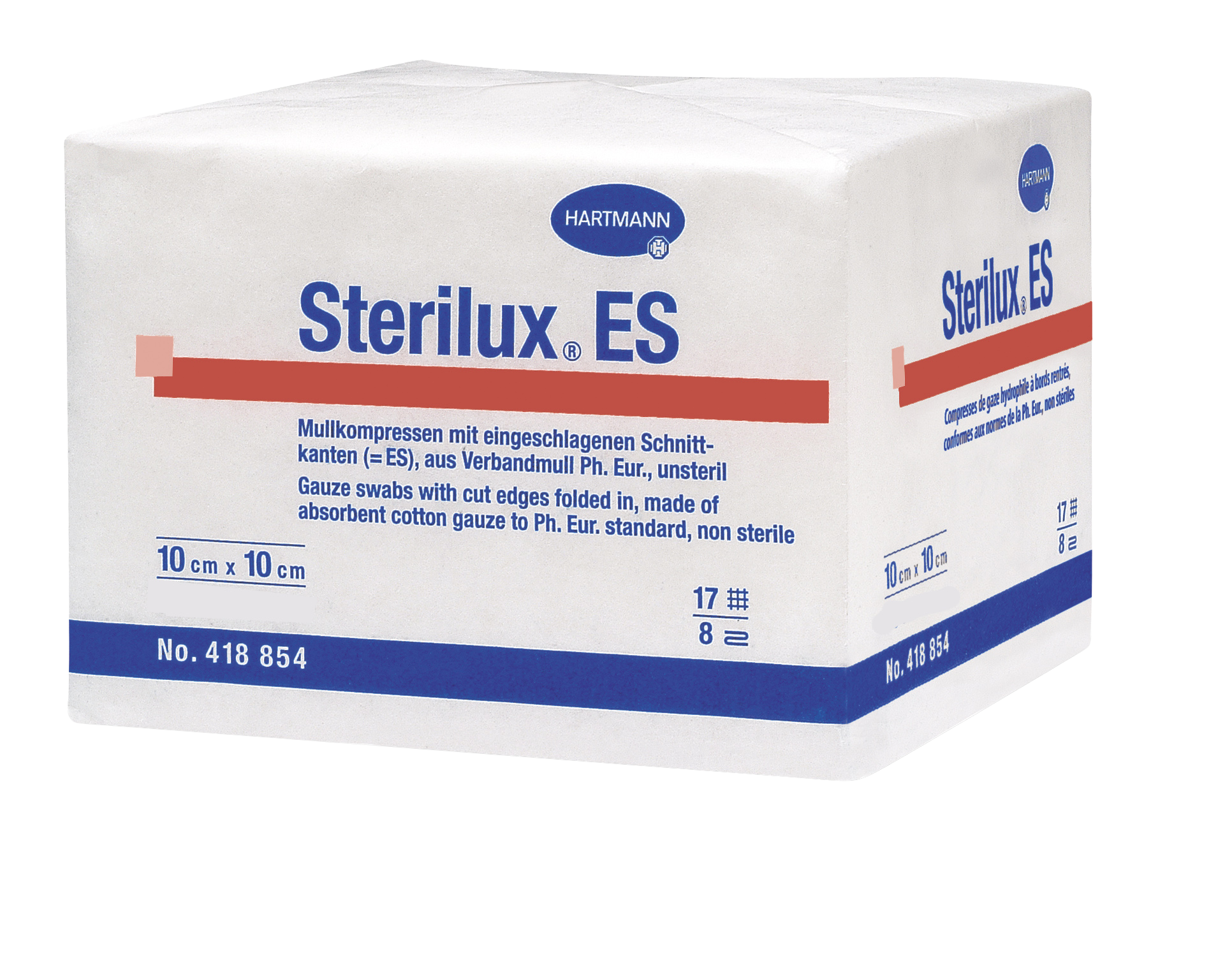 Hartmann Gáza kompr.nester.Sterilux 10x10cm/100ks 17vl8vrs