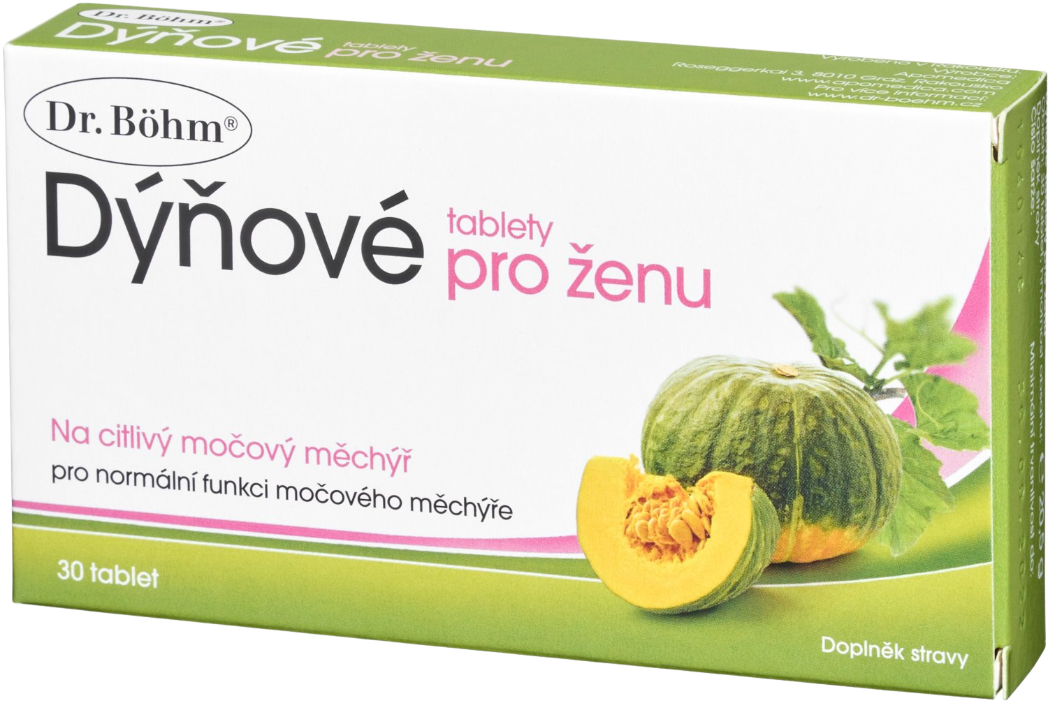 Dr. Böhm Dýňové tablety pro ženu 30 tablet