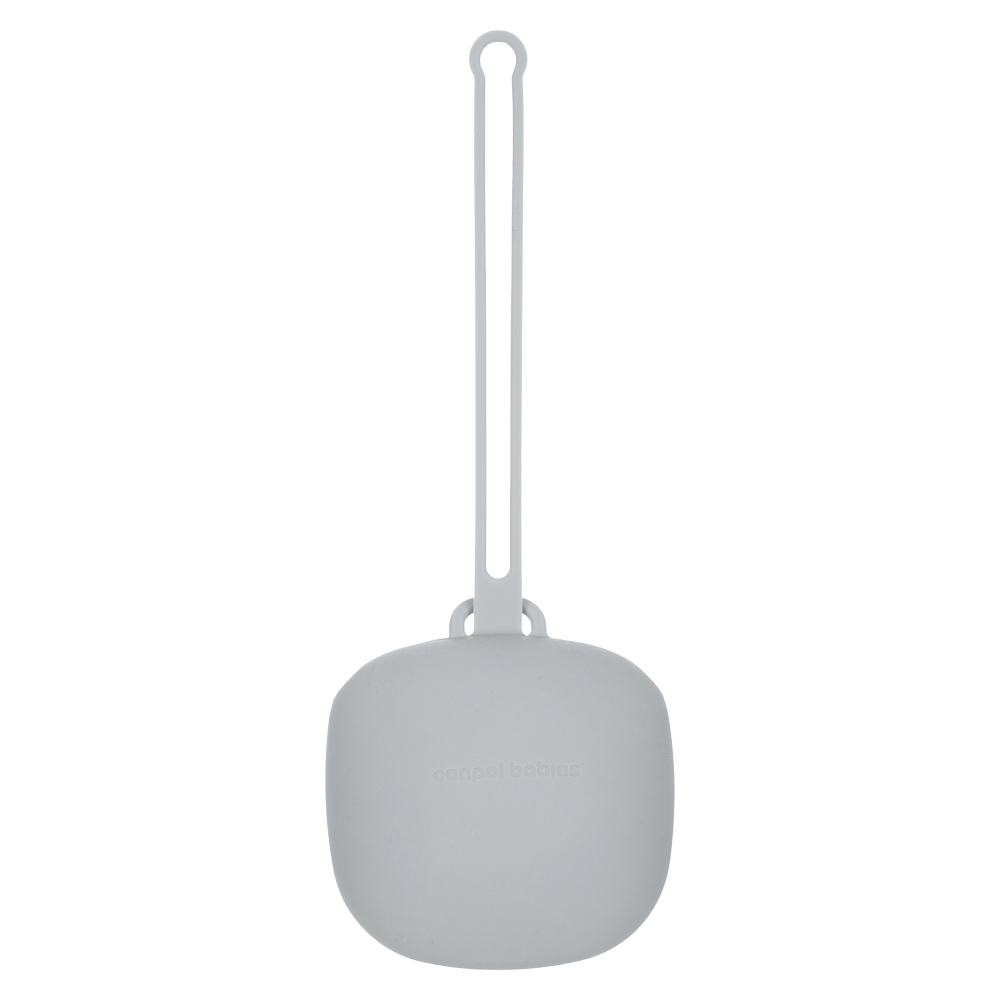 Fotografie CANPOL BABIES Pouzdro silikonové na dudlík šedé