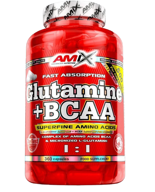 AMIX L-Glutamine + BCAA 360 kapslí
