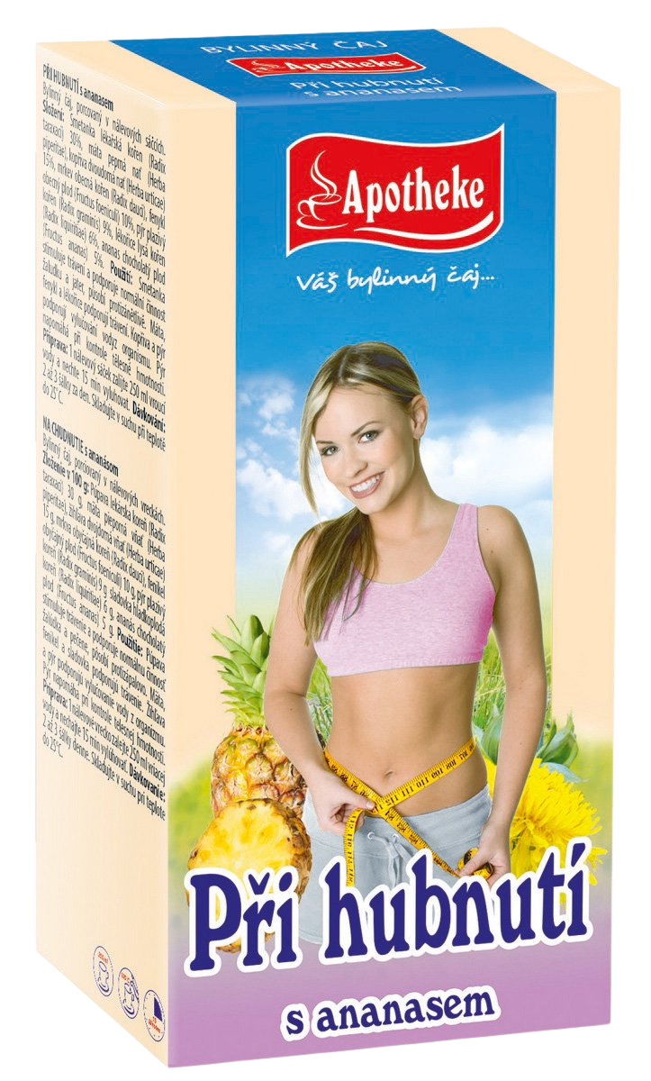 Při hubnutí s ananasem čaj sáčky 20 x 1.5 g