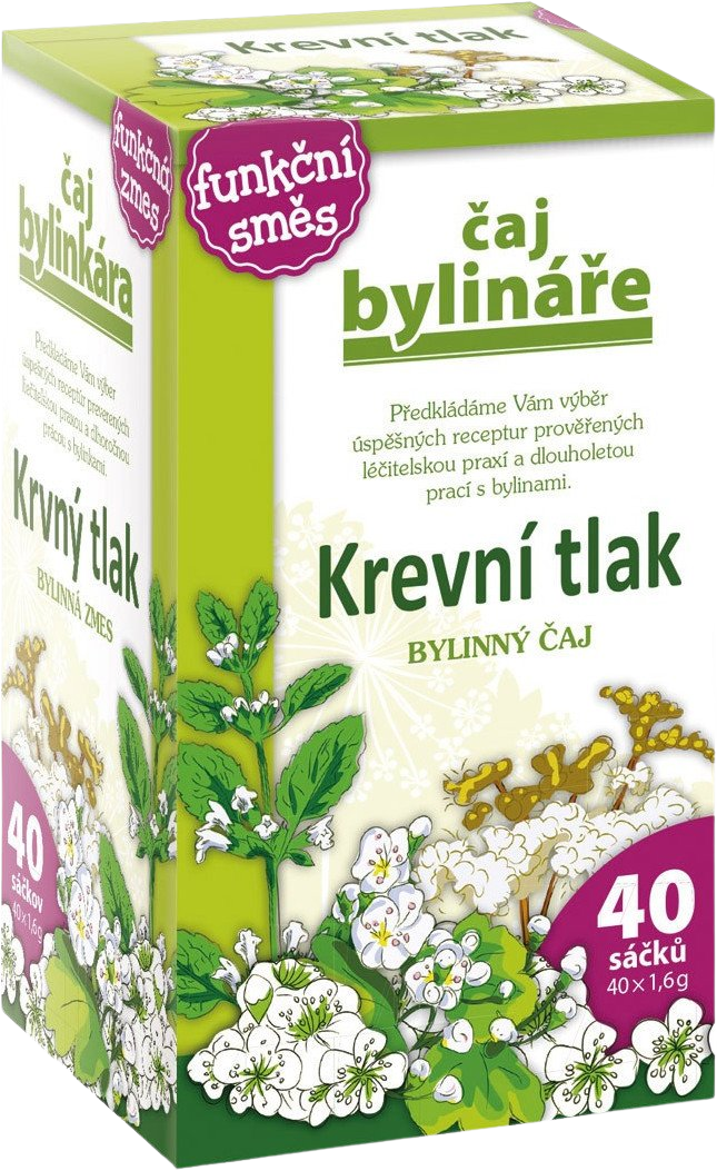 ČAJ BYLINÁŘE Krevní tlak 40 x 1.6 g