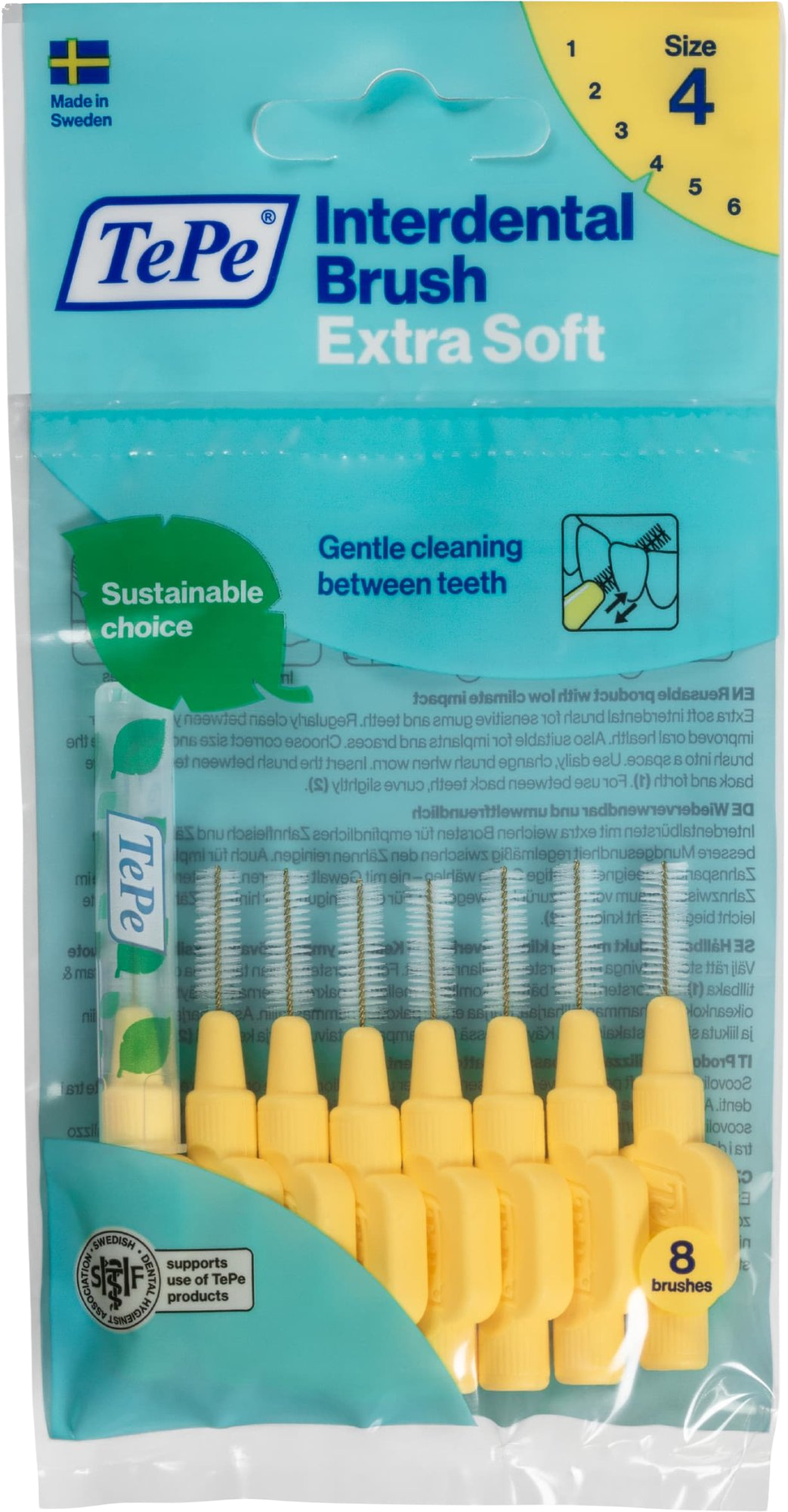 TEPE Mezizubní kartáček Extra Soft žlutá 0,7 mm 8 ks